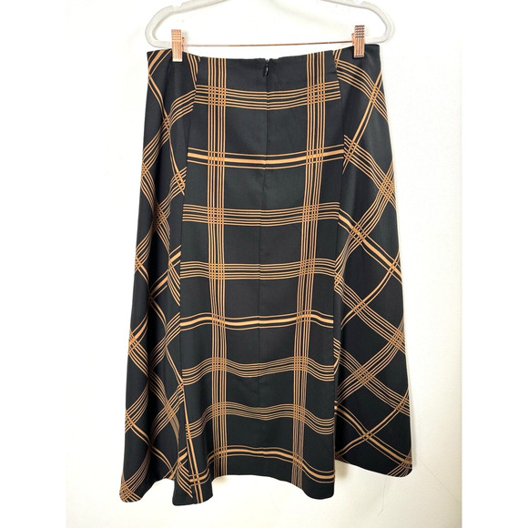 Dark Academia Twee Classy Rich Old Money Regency Equestrian Office Midi Skirt L - Picture 3 of 7